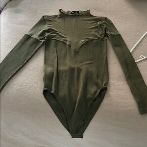 Zara Long Sleeve Mesh Bodysuit